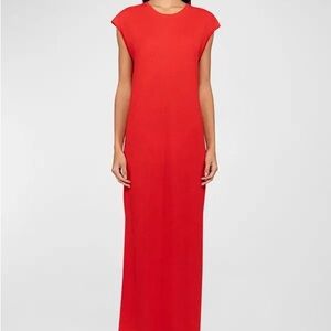LESET Extra Fine Merino Wool Dress in “Lipstick”
